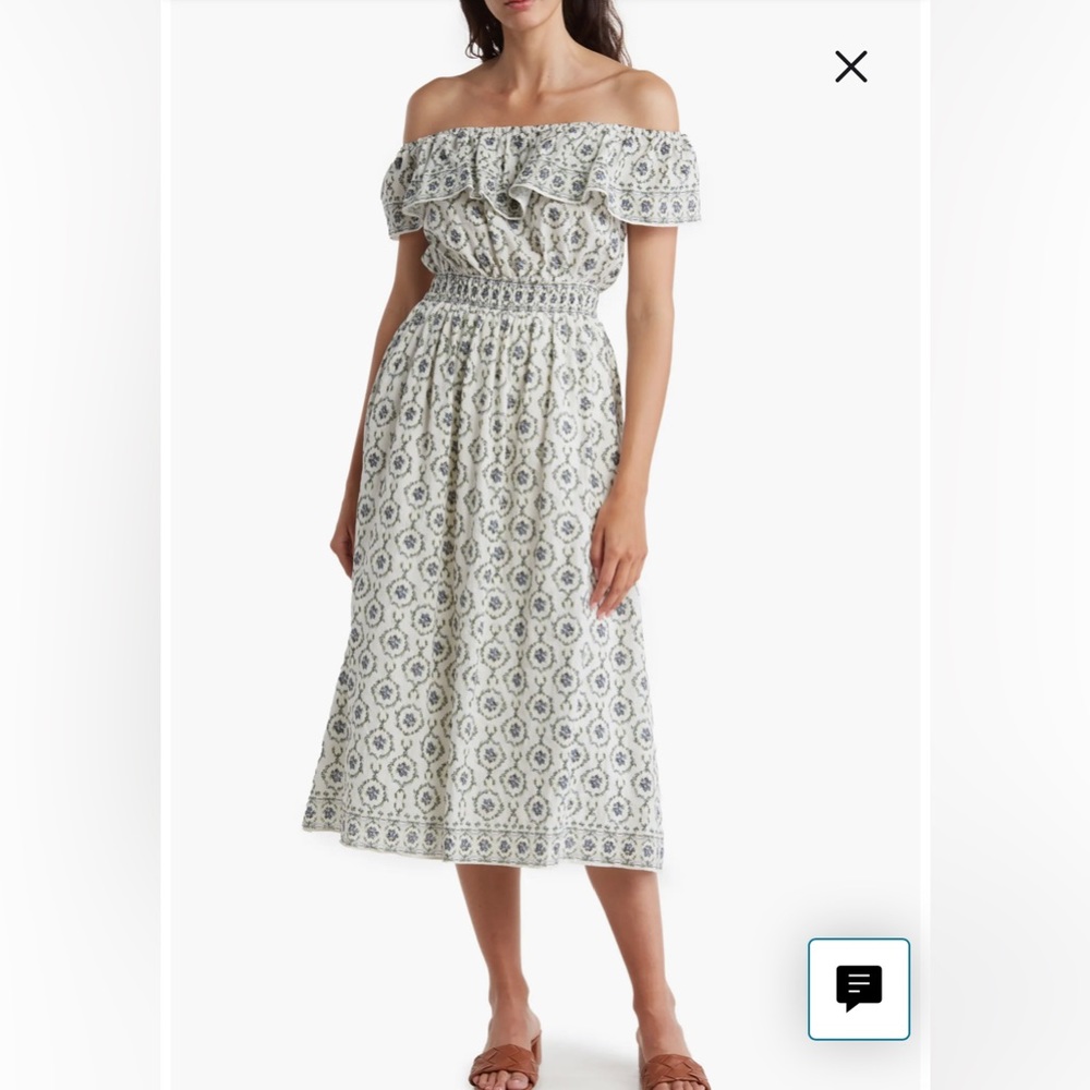 Max Studio off the shoulder Midi Dress NWT XL/L